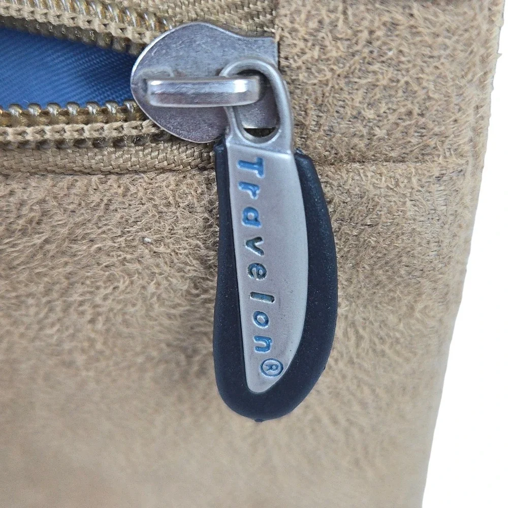 Travelon Micro Suede Organizer Sling Crossbody Bag  w Matching‎ Passport Wallet
